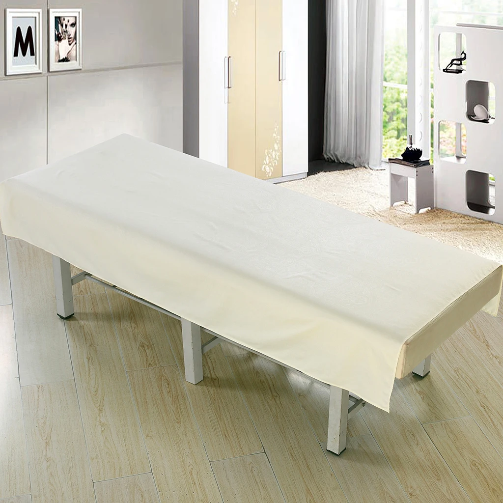 Professional Beauty Linen Massage Table Cover Facial Bed Flat Sheet Waterproof Oil Proof Fit Most Cosmetic Beds 190x120cm