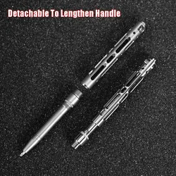EDC – Mini stylo tactique en titane TC4, autodéfense, outil d'extérieur, porte clés de poche, stylo d'écriture, Collection 