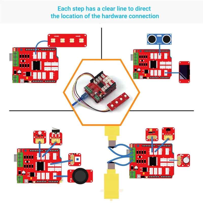 Обновленный комплект Crowtail для Arduino Elecrow Обучающий набор самостоятельного