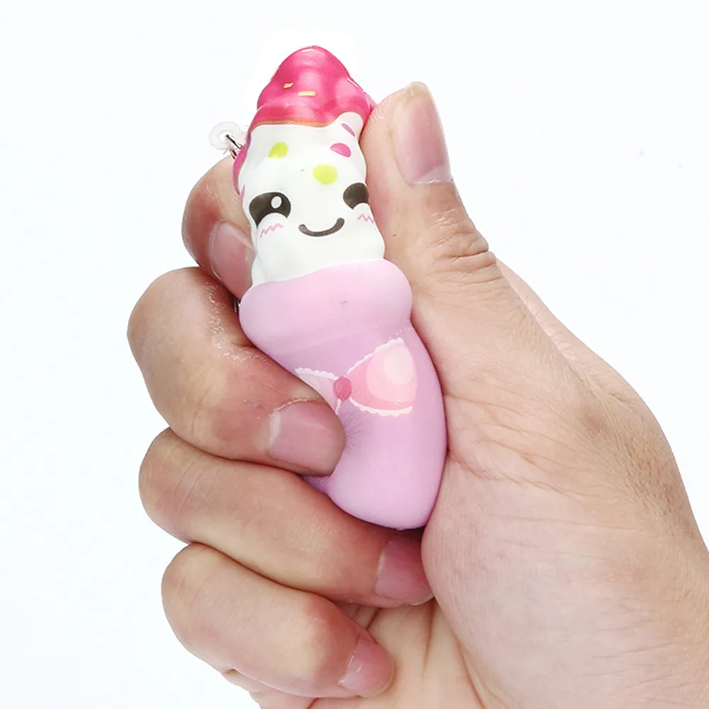 Случайный стиль Squishies Kawaii Мороженое медленно поднимающийся крем душистый брелок игрушки для снятия стресса декомпрессия медленное восстановление juguete