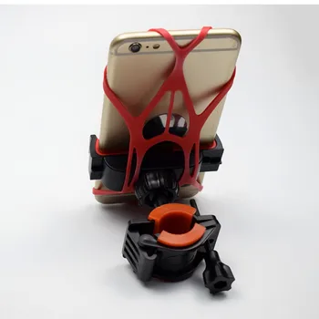 

Anti-Slip Silicone Material Safe And Practical Mobile Phone Bracket Novel Bicycle Handlebar Cradle Mount Mobile Phone Holder
