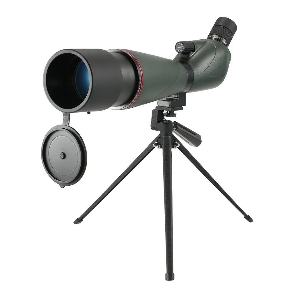 Eyeskey 20-60x80 угловой Зрительная труба BaK4 водонепроницаемый противотуманный портативный дорожный Телескопический Монокуляр телескоп с треногой