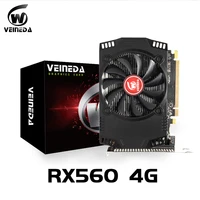 VEINIDA rx560 4GB karty graficzne 128bit GDDR5 7000MHZ PCI-E 3. W wieku 0 gry komputerowe karta graficzna dla AMD Radeon rx560 rx550 4gb R7 350 2GB 1