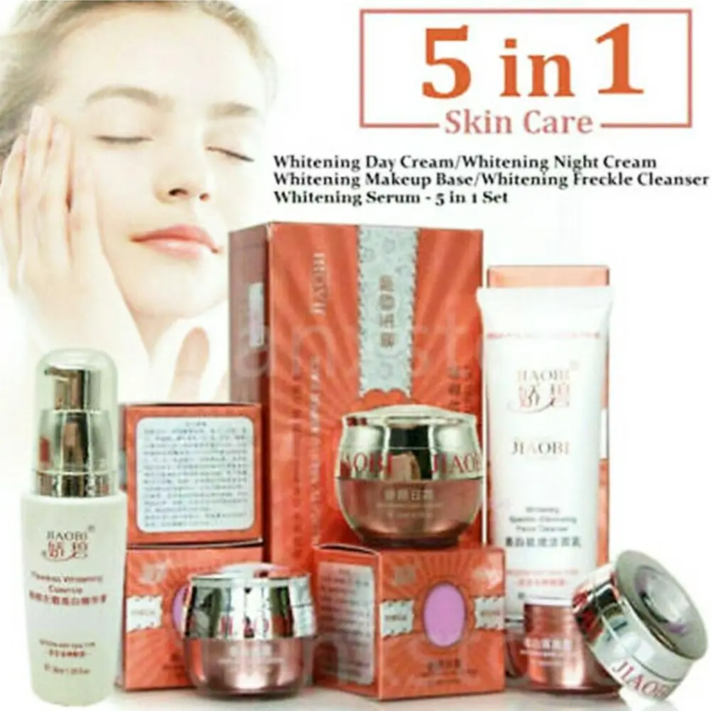 4 en 1 5 pièces dorigine Hongkong Jiaobi Jiao Yan ensemble de blanchiment hydratant Run Ying U1F1
