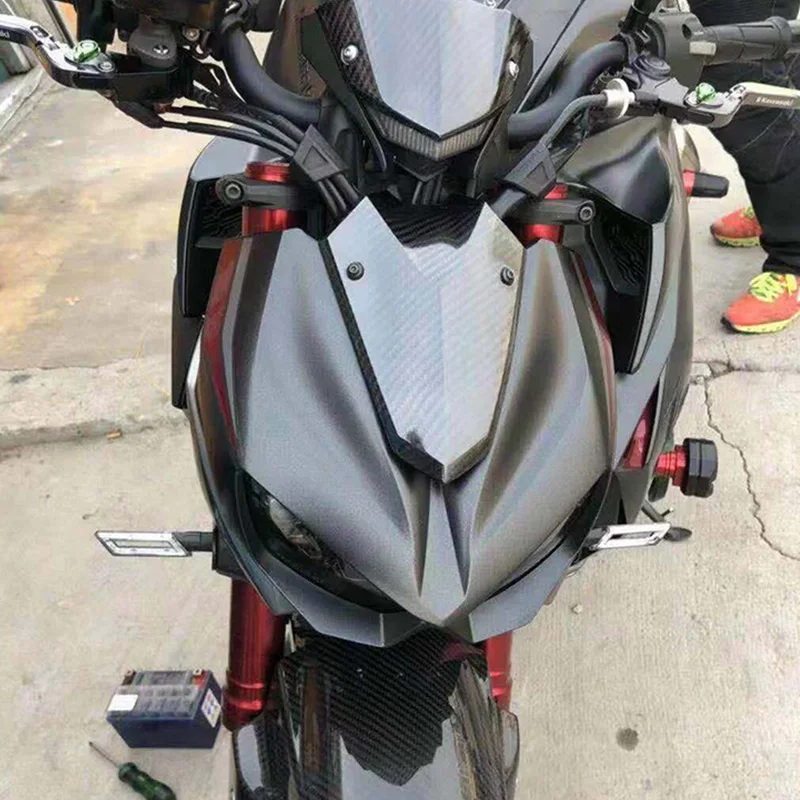 Предварительно прег углеродного волокна для Kawasaki Z1000 нижний ветровое стекло