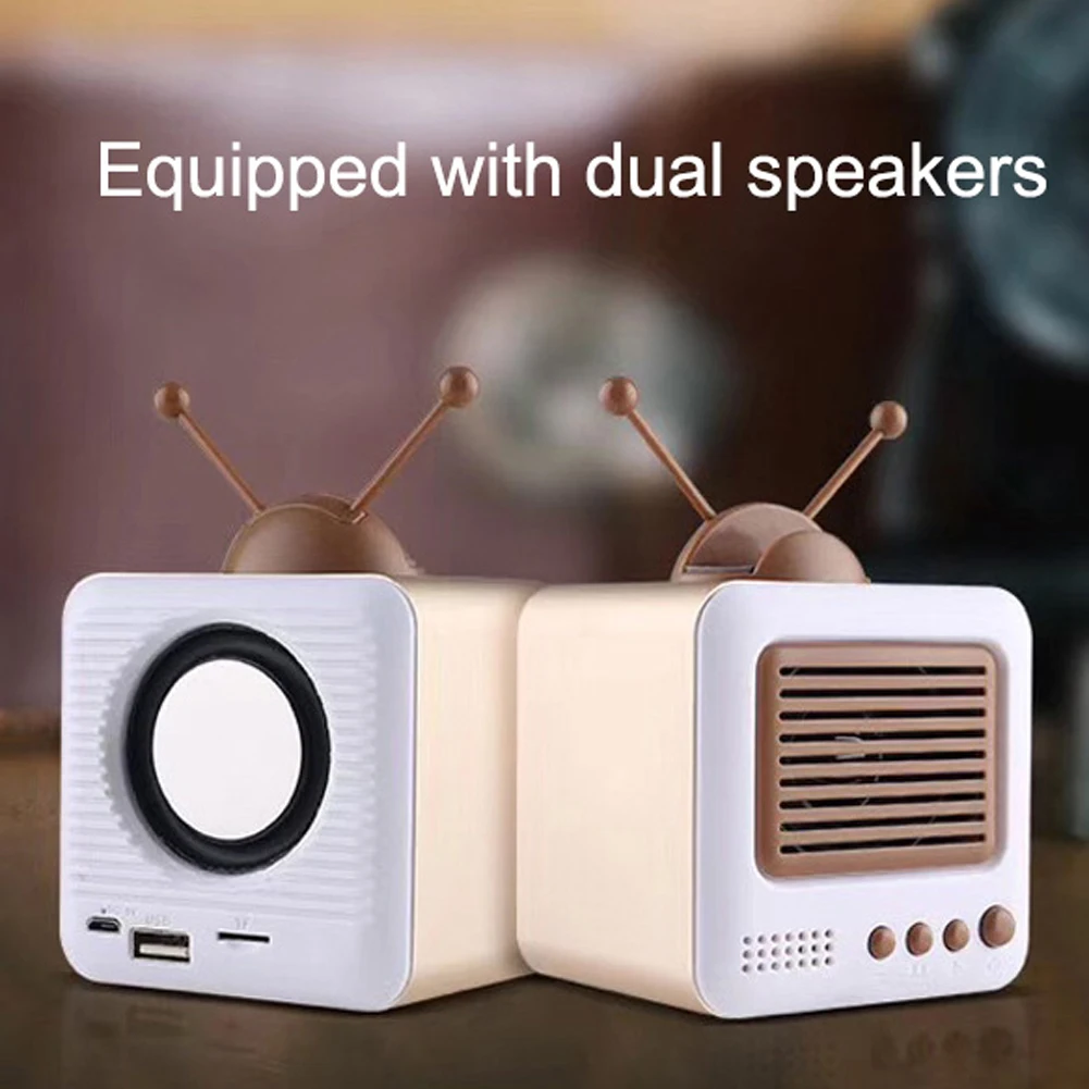 Стерео кронштейн фильмы мобильный телефон Bluetooth Динамик ТВ музыкальный плеер Ретро карманный домашний аудио электрический портативный мини беспроводной