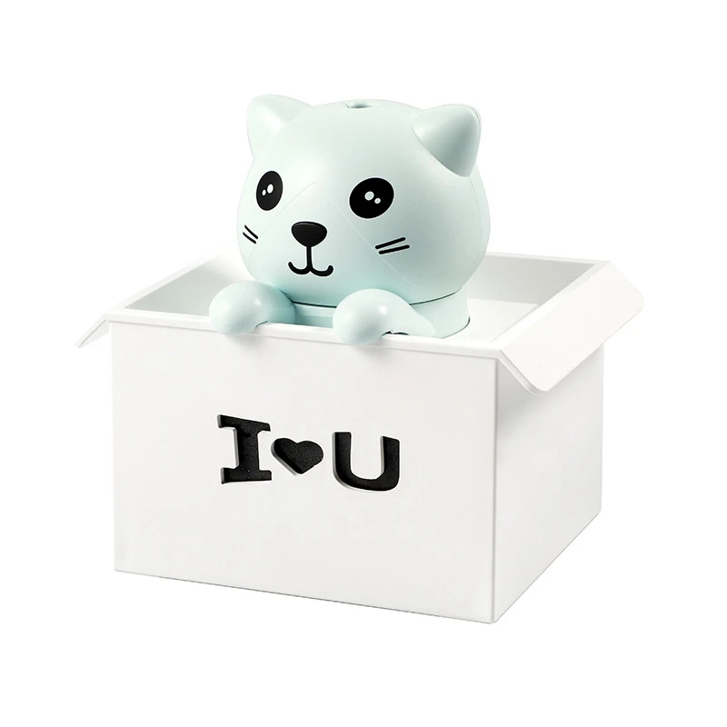 

USB Mini Humidifier Cool Mist Cute Portable Air Humidifier with Night Light Air Diffuser for Bedroom Baby Room Home Office Car