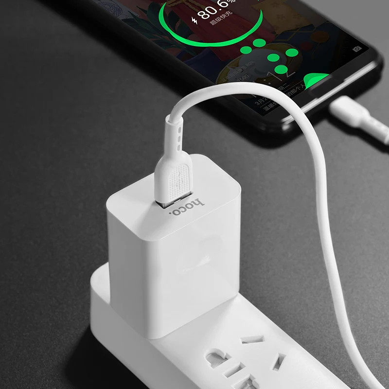 HOCO C65, 20 шт./лот,, 5 В, 2 А, USB зарядное устройство для iPhone 11, Xs, Max, Xr, штепсельная вилка США, настенное зарядное устройство, адаптер для samsung, Xiaomi, huawei