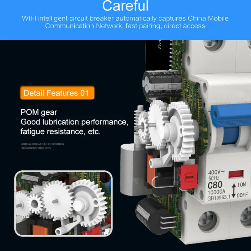 

2019 Hot Sale WiFi Smart Circuit Breaker App Remote Control Automatic Switch Overload Circuit Protection I88 #1