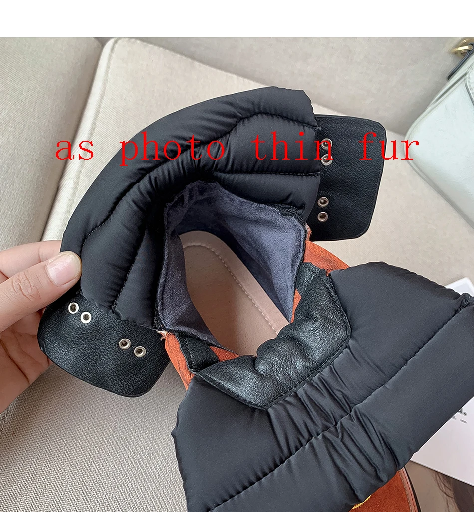 Plus Size 34-43 Genuine Leather Winter Boots Women Shoes Casual Women Boots Women Lace Up Ankle Boots Shoes Woman Botas Mujer