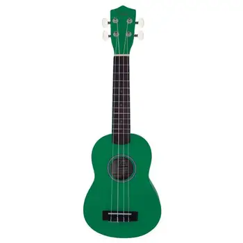 

Pure Color Rosewood Fingerboard Basswood Soprano Ukulele with Bag Green
