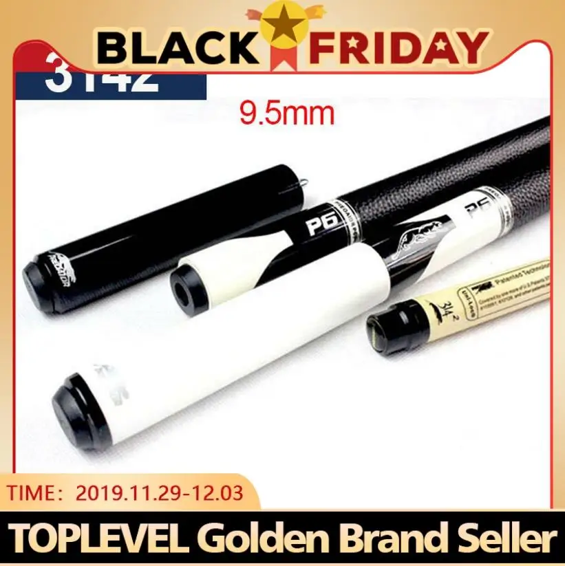 

PREOAIDR 3142 P6 Pool Cue 9.5mm 11.5mm Tip Pool Billiard Cue Stick Kit Black White Color Durable Professional Pool Cue in China