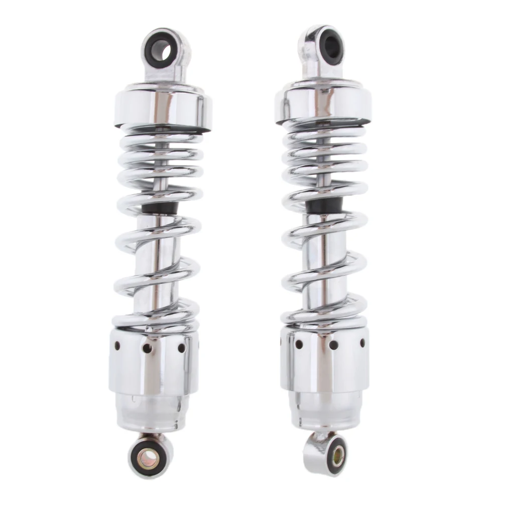 27cm Chrome Rear Motorcycle Shocks Suspension Absorber For HONDA GN250 CA250