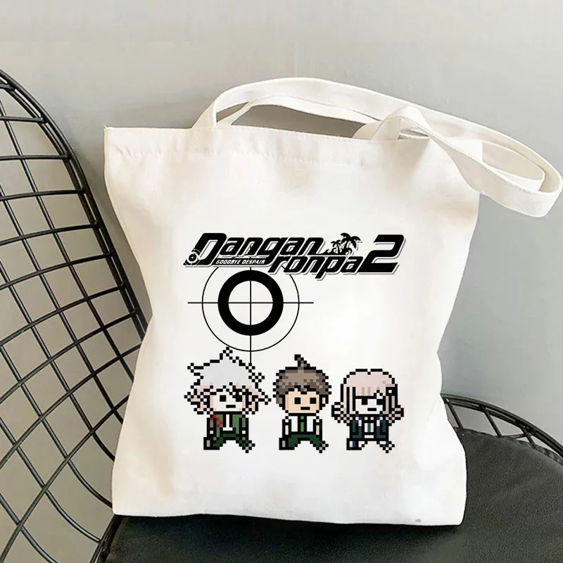 Danganronpa сумка для покупок Nagito Komaeda хлопковая многоразовая Ouma Kokichi Sacola Джутовая |