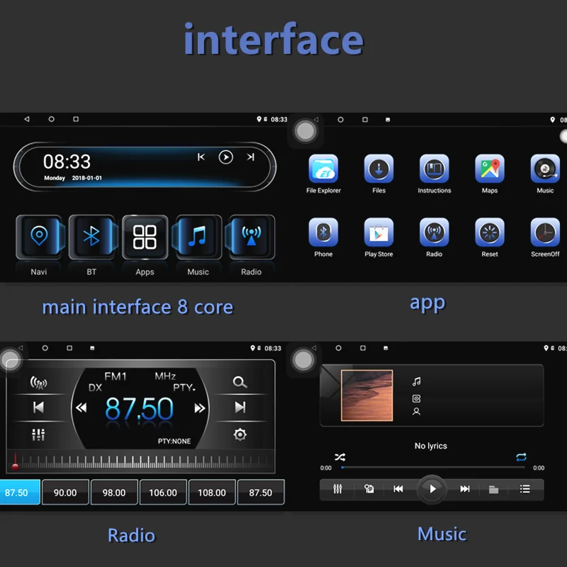 Flash Deal IPS Car GPS radio 8Core 4G+32G Android8.1 Multimedia Player for Mitsubishi Lancer 2007-2018 with radio BT stereo FM WIFI 39