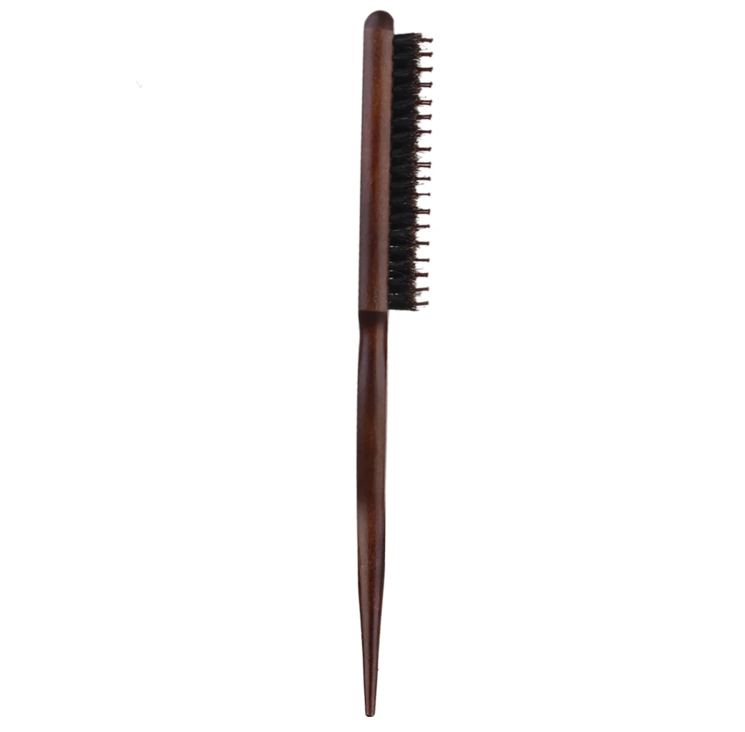 For Each Wooden Handle 3 Rows Of Bristle Hair Comb Brush Hairdresser Hairbrush Tool