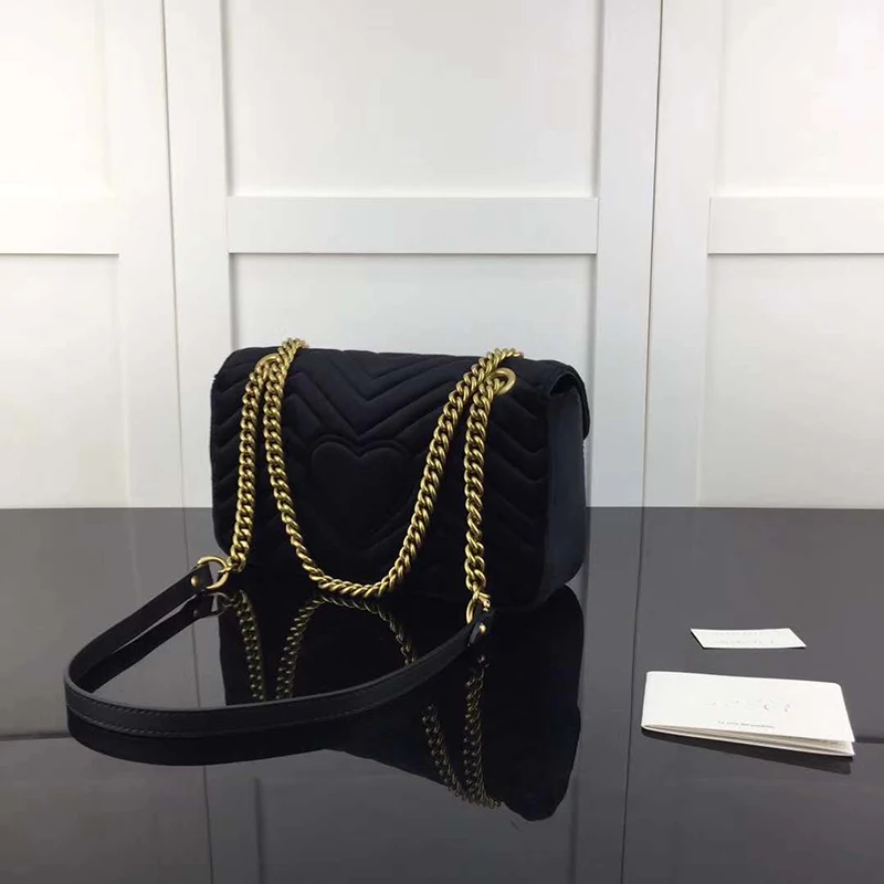 

2019 Luxury brand Women Messenger Chain Bags Velvet lady Fashion brand shoulder bag designer handbags famous brand Women bags
