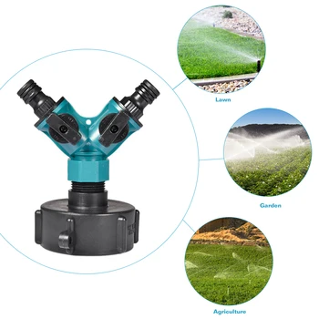 

Drip Irrigation Plant Garden Tools 3/4 Garden Faucet Y-type Distribution Water Pipe Joint Double Head Small Nozzle