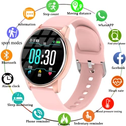 Bracelet connecté pour femmes, montre intelligente, moniteur d'activité physique, de fréquence cardiaque, avec prévision météo en temps réel, pour Android et iOS 