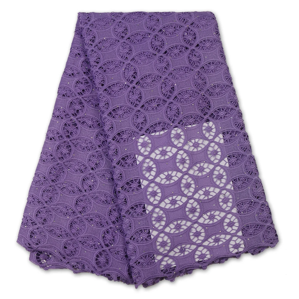 

African Cord Lace Fabric 2020 High Quality Lace Guipure Lace Fabric For Women Party Material Nigerian Water Soluble YA3561B-3