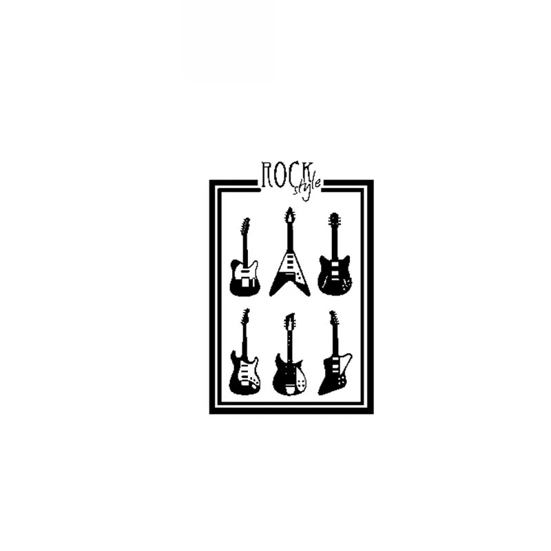 Интересная Автомобильная наклейка на гитару модная окно с защитой от царапин ПВХ