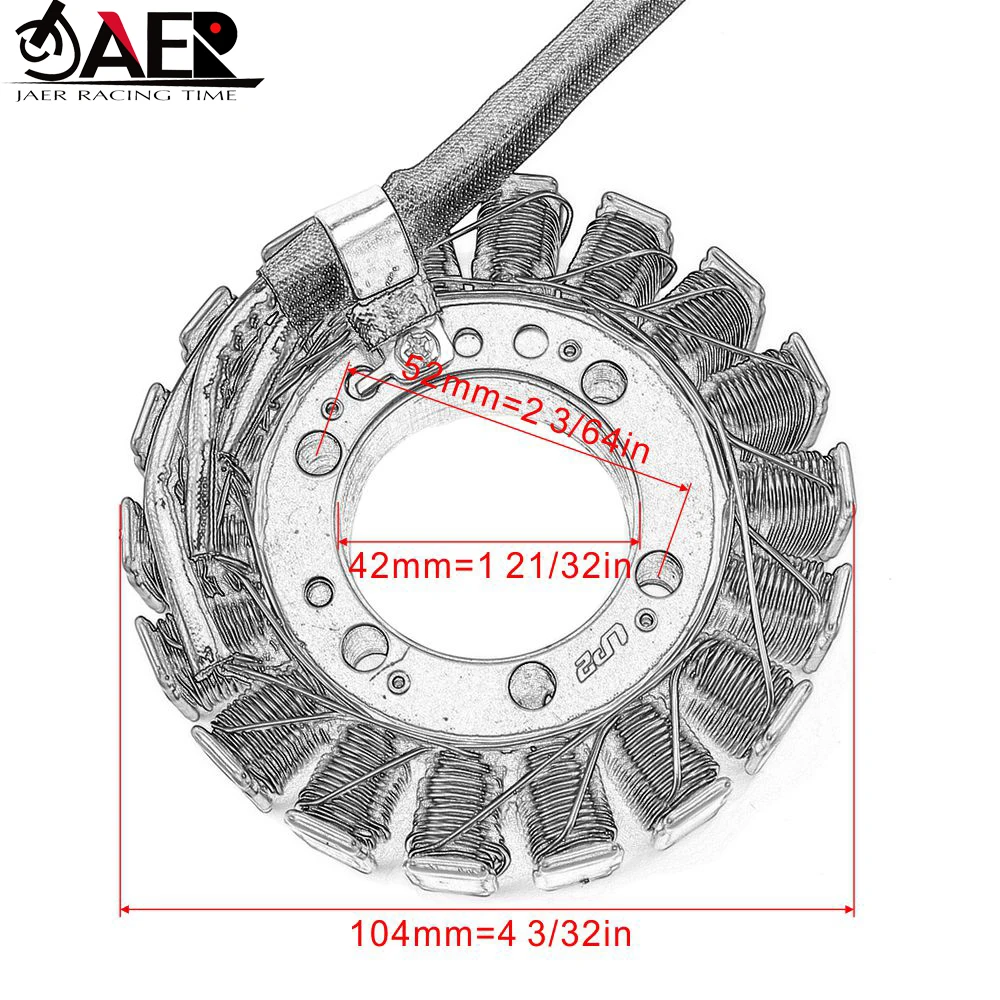 JAER мотоцикл обмотка статора генератора для Kawasaki Z750 2004-2006 Z750S 2005-2006 Z1000 ZR1000 2003-2006 ZX6R ZX636 ниндзя 636