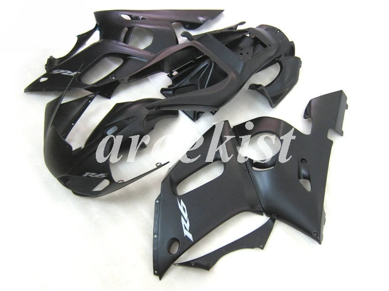 Новые ABS Обтекатели наборы подходят для Yamaha YZF R6 1998 1999 2000 2001 2002 Обтекатель Набор R6 98 99 00 01 02 Пользовательские черный матовый