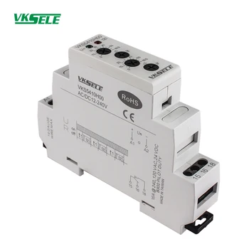 

VKS5420 DIN RAIL timer relay AC/DC 12-240V 24V 220V 16a electric timer delay relay