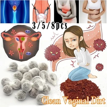 

New 3/5/8Pcs/Set Herbal Tampons Vaginal Clean Point Tampon Discharge Toxins Detox Pearls Feminine Hygiene Product