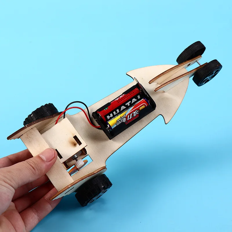 Технология малого производства diy Собранный Электрический гоночный Детский образовательный экспериментальный оборудование игрушки. Без аккумулятора