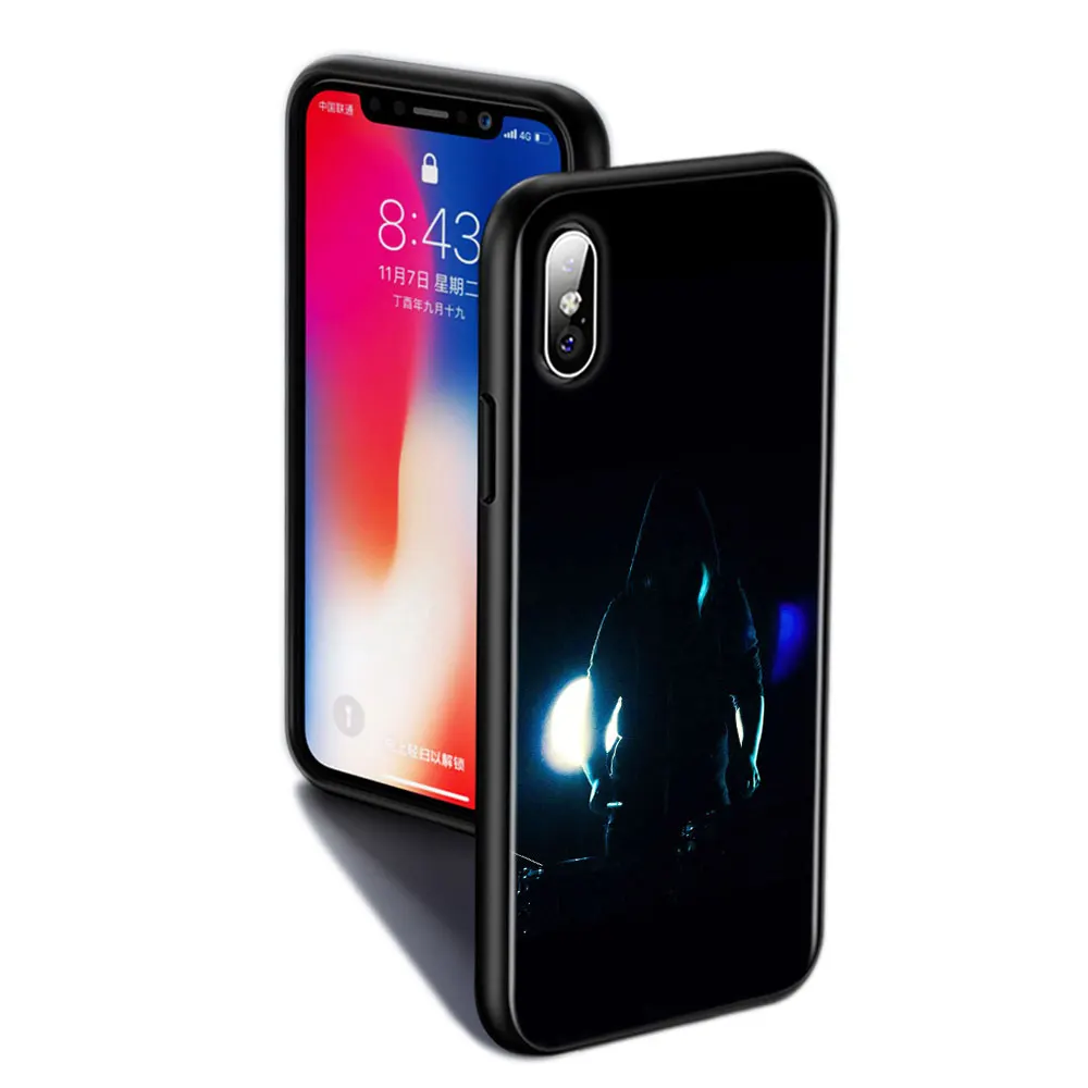 Черный силиконовый чехол Dj плеер для iPhone 11 11Pro XS MAX XR X 8 7 6S 6 Plus|Бамперы| |