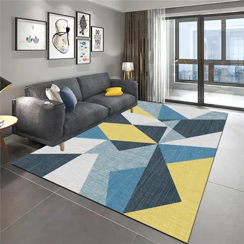 

Geometric Figure Living Table Carpet Modern Light Luxury Bedroom Bedside Blanket Large Area Household Room Decoration