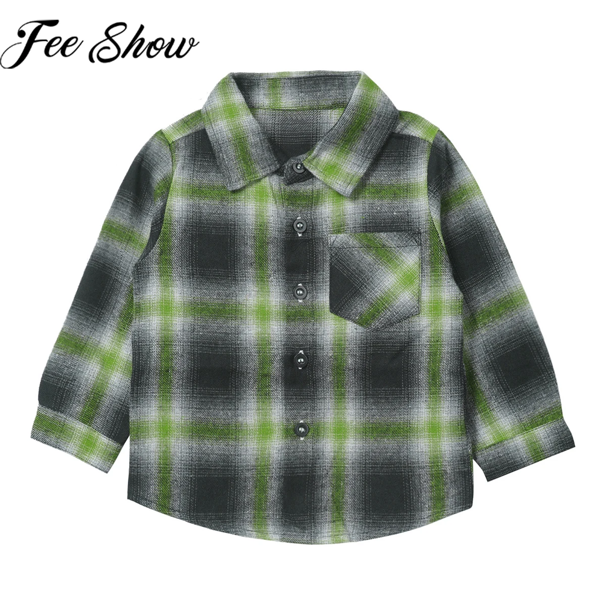 

Spring Autumn Children Clothes Boy Long Sleeve Casual Cotton Plaid Shirt Casual Turn-down Classic Kids Gentleman Blouses Tops