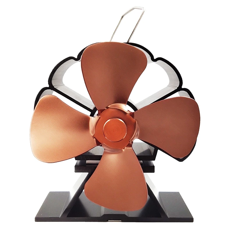 

4 Blade Stove Fan - Quiet, Heat Powered Wood/Log Burner Fan - Eco Friendly Heat Circulation for Fireplaces