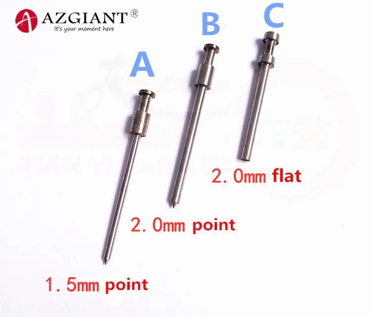 10pcs B 2.0mm point Bafute ключ фиксирующий инструмент флип ключ тиски флип ключ штифт удаление штифт от Флип ключа(один комплект) штифт демонтаж слесарный инструмент - Цвет: 10pcs B 2.0mm point