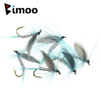 

Bimoo 6pcs #10 Blue Dun Mayfly Trout Fly Fly Fishing Hook Bait Dry Fly