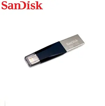 

Sandisk iXPAND 128GB USB 3.0 OTG Flash Drive 128 GB Lightning to Metal Pen Drive 128GB U Disk Memory Stick For iPhone iPad iPod