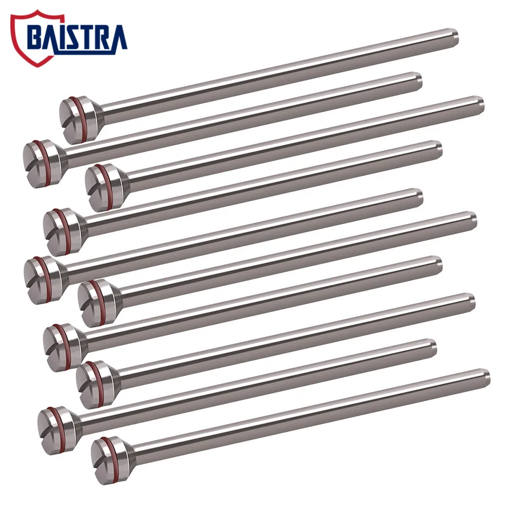 Mandril rotativo de disco de diamante con vástago de pulido Dental de laboratorio, diámetro de herramienta de 2,35mm de longitud aprox. 45mm para máquina pulidora, 10 piezas