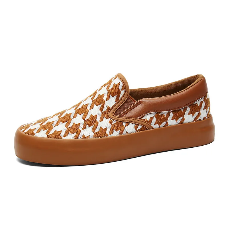Luxury Unisex Canvas Shoes for Women Sneakers 2022 Fashion Loafers Oxfords Low (1cm-3cm) Breathable Plus Size 44Zapatos De Mujer
