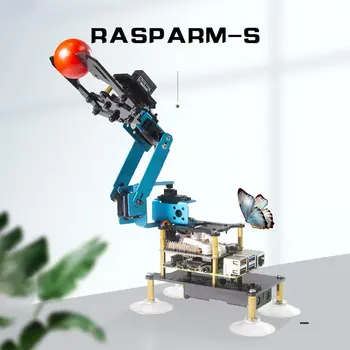 

Science Education Aluminium Alloy Oled Screen Secondary Programming Scalable App Control Manipulator Robot Christmas Kids Gifts