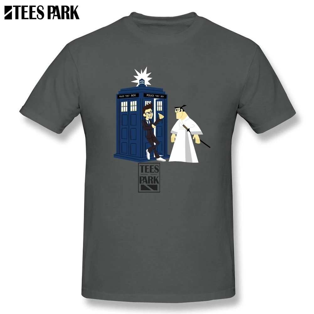 Funny Hip Hop Tee Shirt Doctor Who TV Show Slim Fit Dr T Shirts Man Round Collar Short Sleeve Samurai Jack | Мужская одежда