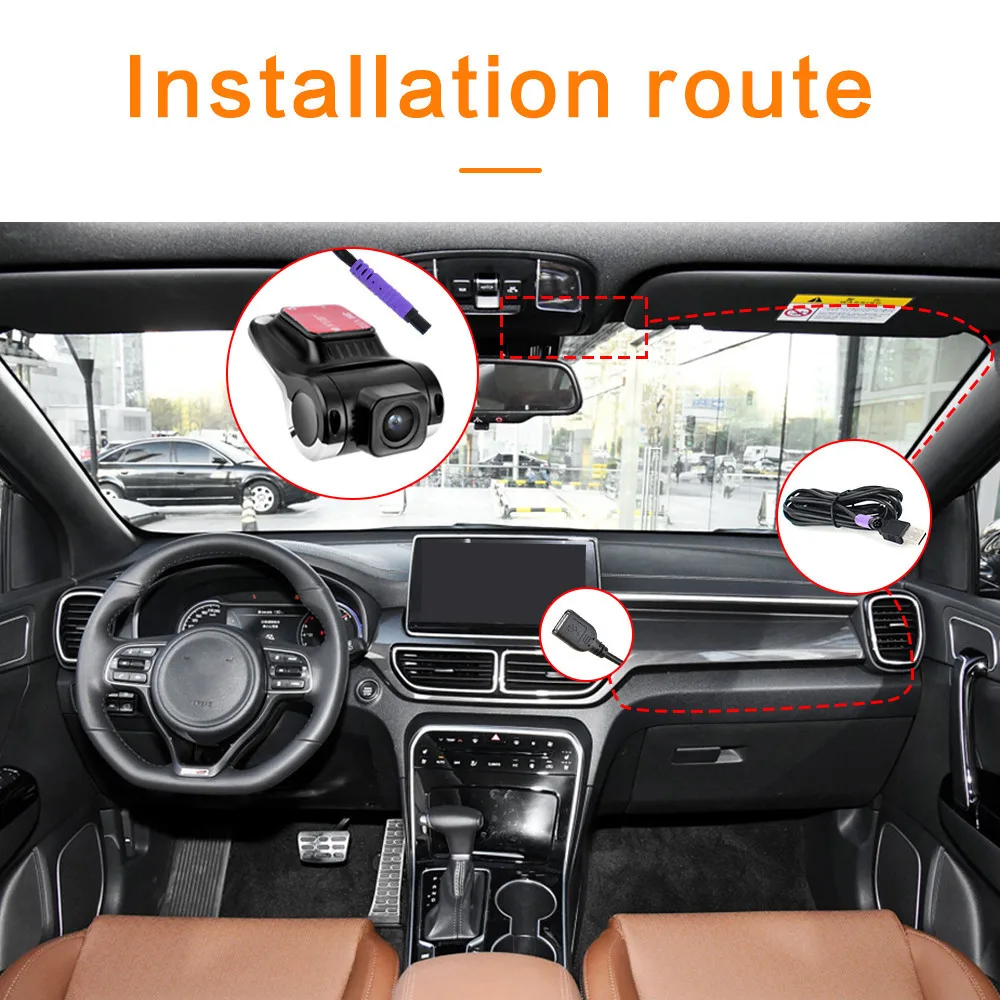 자동차 DVR ADAS 안드로이드 멀티미디어 플레이어 풀 HD DVR 대시 캠 카메라, LDWS 미니 자동 레코더 720P USB TF 자동 자동차 레코더