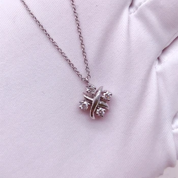 

Original 100% S925 Sterling Silver Necklace Lynn Series Pendant Necklace Women Logo High-End Jewelry Free Shipping
