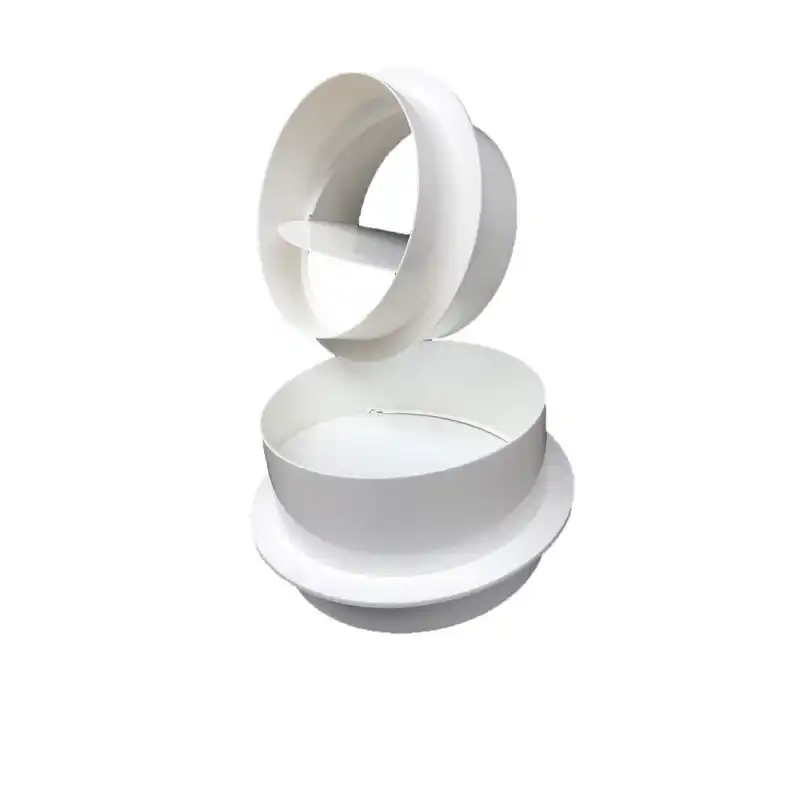 PVC Exhaust Fan Check Valve for Bathroom Kitchen One wat Valve Round