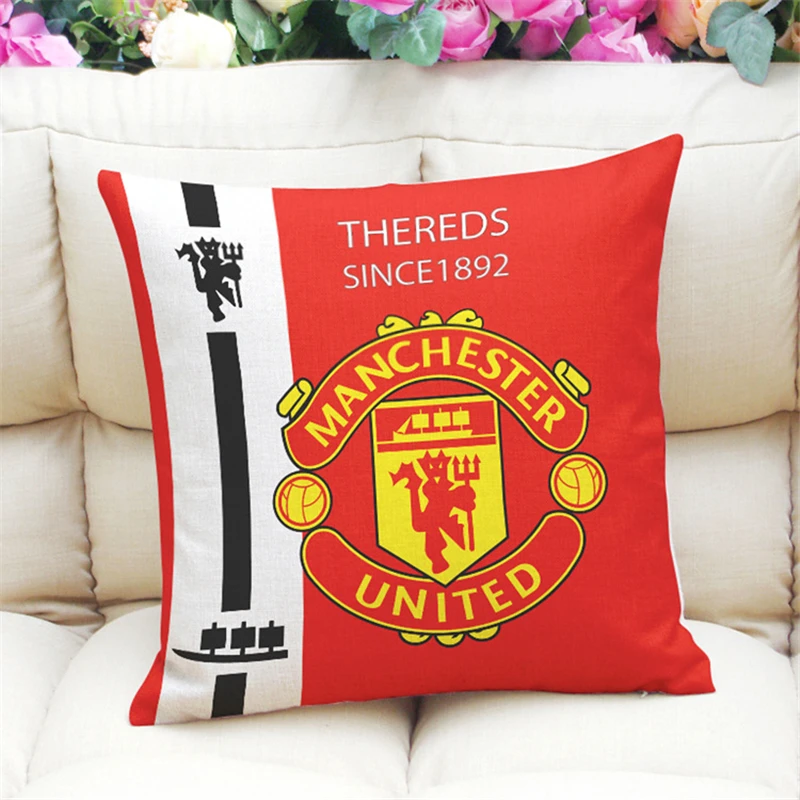 24 NEW National Flags Soccer Teams Cushion Covers Linen Football Europe America Nations Clubs Pillow Covers Decorative Throw Pillow - Цвет: 24
