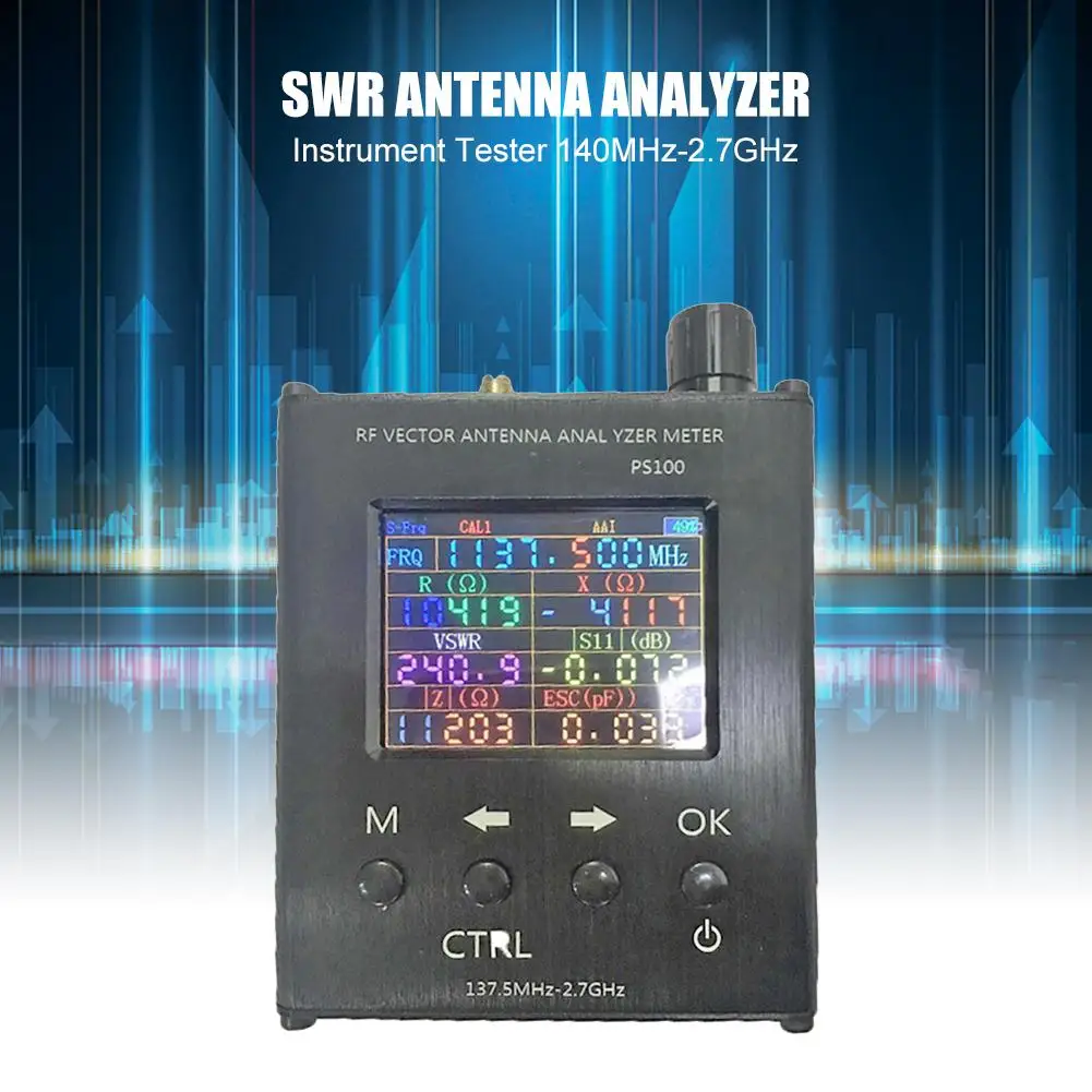 

Durable N1201SA UV RF ANT Vector Network Analyzer 140MHz-2.7GHz Resistance Tester Digital Antenna Analyzer Analyzing Tool