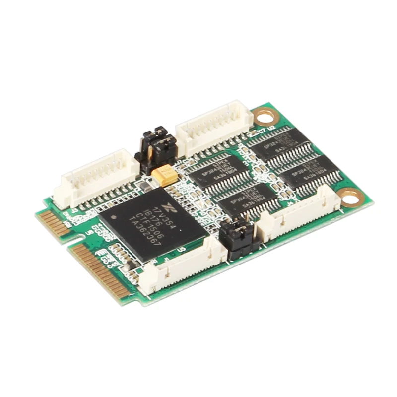 Хорошее качество мини PCI-Express 4-портовый RS232 DB-9 булавки промышленный серийный контроллер PCIe карты расширения Лучшая цена