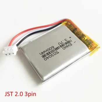 

503040 3.7V 600mAh battery Rechargeable JST PH 2.0mm 3 pin connector Lithium Polymer Battery For Mp3 DVD Camera GPS bluetooth