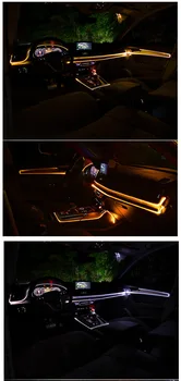 Automobile Atmosphere Lamp Car Interior Lighting LED Strip Decoration Garland Wire Rope Tube Line Flexible Neon Light USB Drive 17