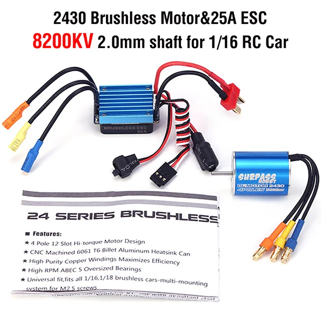 サーパスホビー-ラジコンカー用ブラシレスモーター,2430 kv